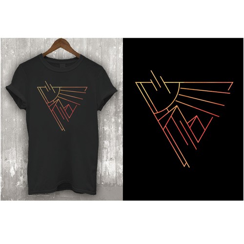 Geometric design with the title 'By Land Lifestyle Apparel'