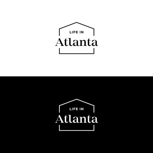 Contemporary brand with the title 'Life in Atlanta'