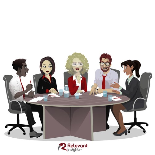 Internet artwork with the title 'Market Research Meeting'