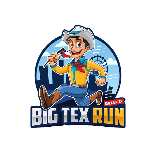 Dallas logo with the title 'BIG TEX RUN'