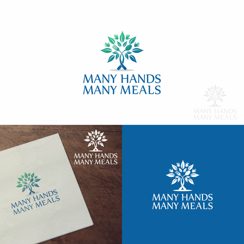 Healthy food design with the title 'Logo for nonprofit Many Hands Many MealsCommunity & Non-Profit '