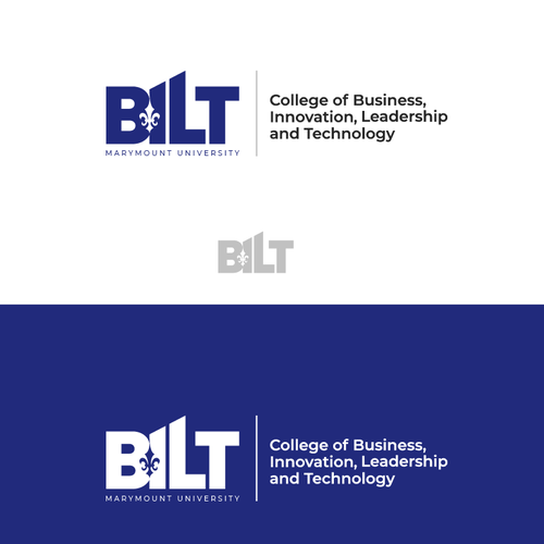 College logo with the title 'Simple design for Marymount University'