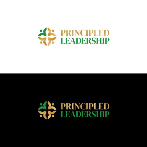 People design with the title 'PRINCIPLED LEADERSHIP'