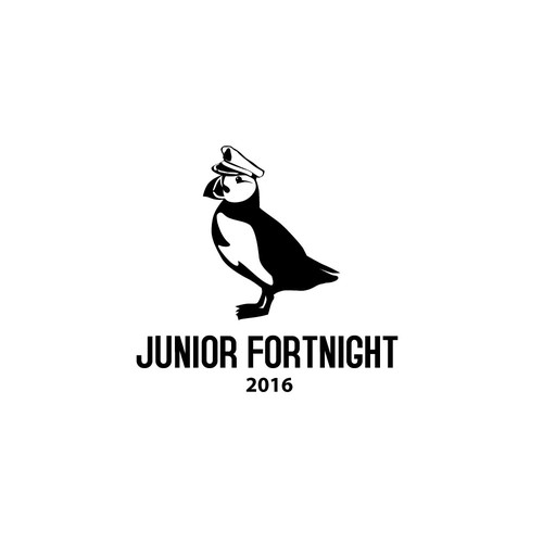 Puffin design with the title 'Junior Fortnight 2016'