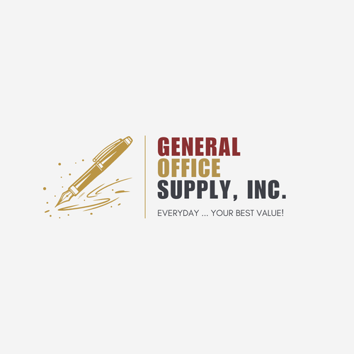 Supply logo with the title '"General Office Supply, Inc." Logo'