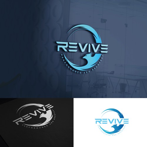 Performance design with the title 'REVIVE - Athletic Performance and Wellness Company'