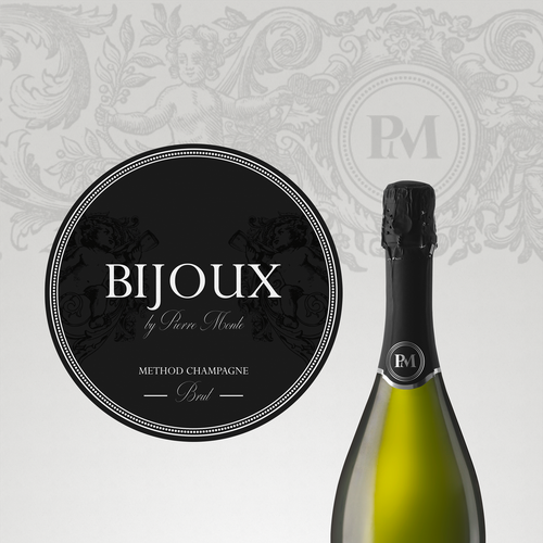 Champagne label with the title 'Champagne label'