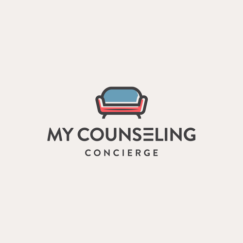 Sofa design with the title 'My Counseling Concierge'