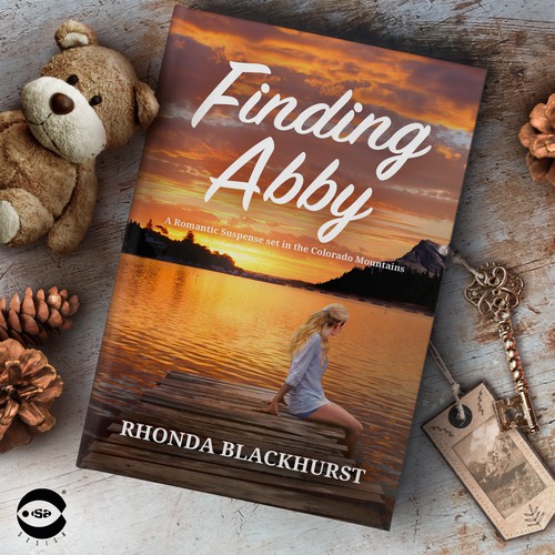 Romantic design with the title 'Book cover for "Finding Abby" by Rhonda Blackhurst'