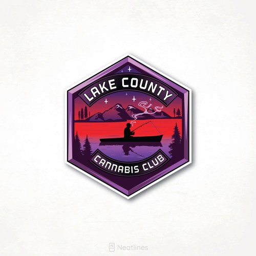 Boat logo with the title 'Lake County'