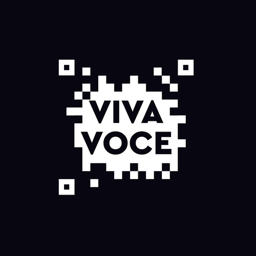 QR code design with the title 'Viva Voce QR Code'