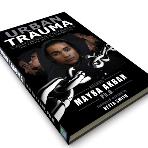 Graphic book cover with the title 'Urban Trauma Book Cover'