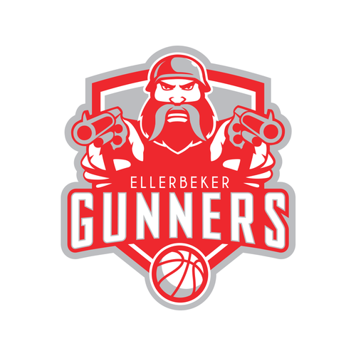 Vector logo with the title 'Ellerbeker Gunners logo'