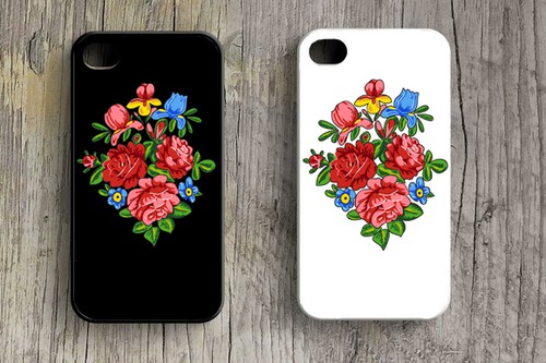 Case design with the title 'Ukrainian flowers'