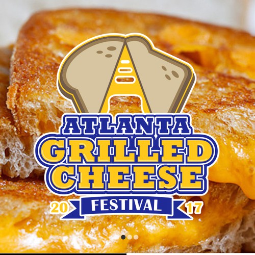 Cheese logo with the title 'Logo for Atlanta Grilled Cheese Festival'