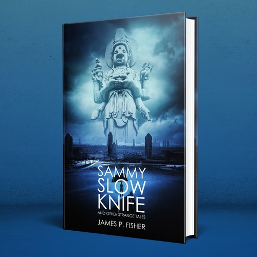 Futuristic book cover with the title 'Sammy Slow Knife'