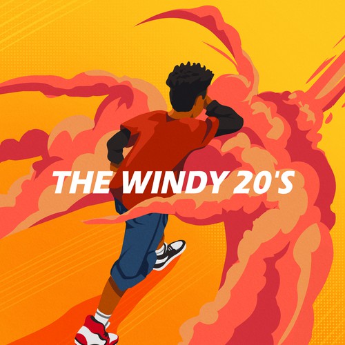 Podcast cover artwork with the title 'The windy 20s'
