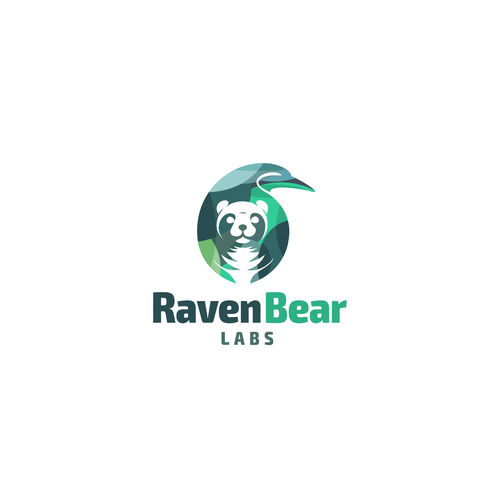 Raven logo with the title 'Proposal Logo for Raven Bear Labs'