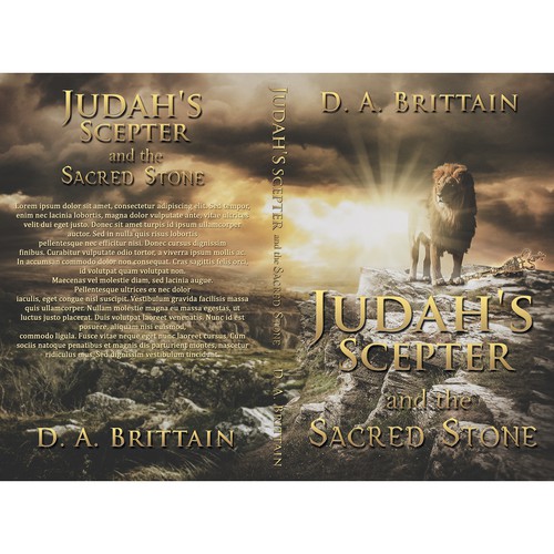 Fantasy book cover with the title 'Cover art - Judah's Scepter'
