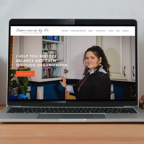 Organizer design with the title 'Organization by Oz'