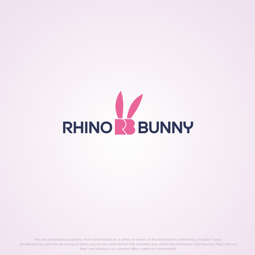 Rhino logo with the title 'rhino bunny'