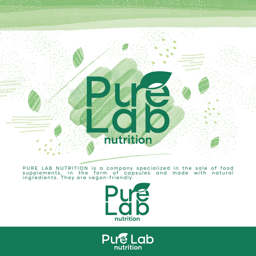 Vitamin logo with the title 'Nutritional brand logo design'