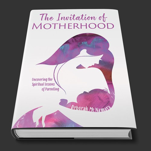 Artsy design with the title 'Artsy, inviting concept for a book about motherhood'