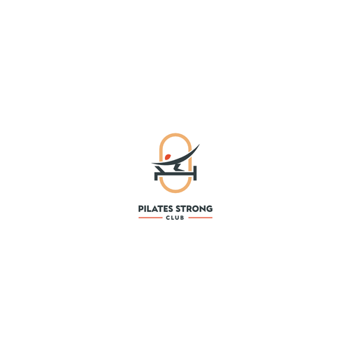 Pilates logo with the title 'Pilates Strong Club'
