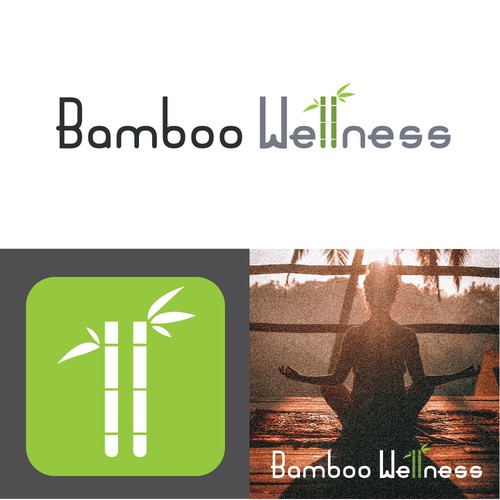 Esthetic design with the title 'Bamboo Wellness'