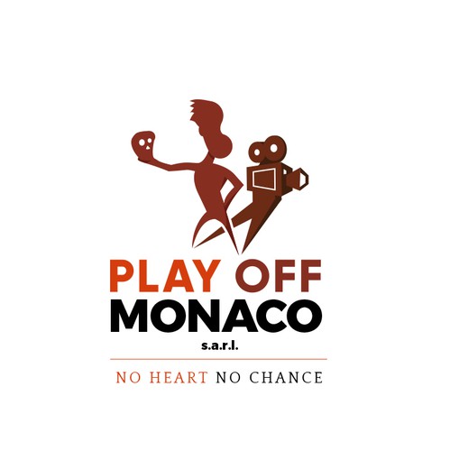 Change logo with the title 'Play off Monaco - No Heart No Chance'