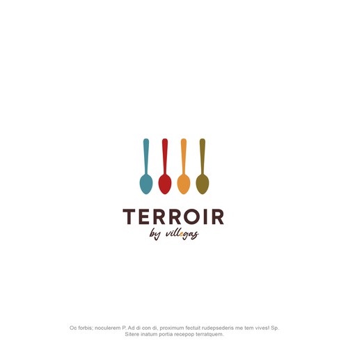 Spoon logo with the title 'Logo  per produttori di spezie'