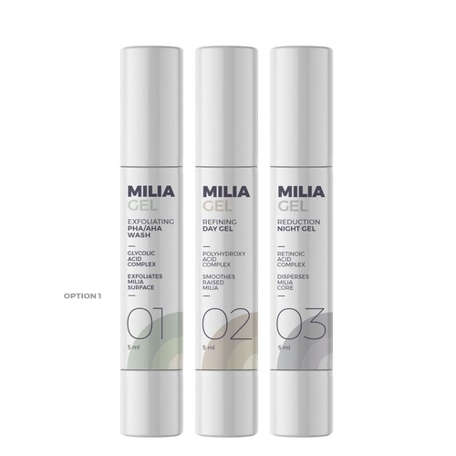 Medical label with the title 'Packaging concept'