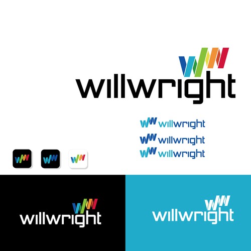 Name logo with the title 'Word mark logo design'