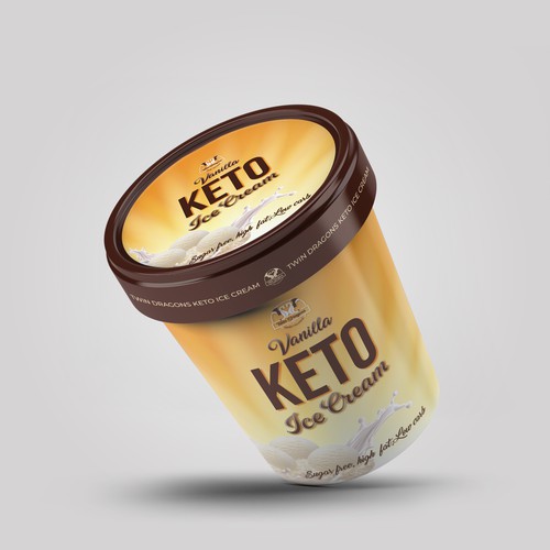 Ice cream packaging with the title 'Ice cream tube packaging'