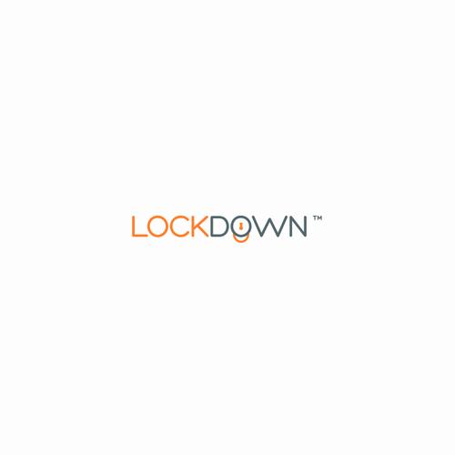 Lock logo with the title 'Create a logo for Lockdown, a new cyber security research and development company.'