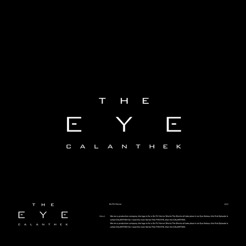 Horror logo with the title 'Sci-Fi Movie Logo'