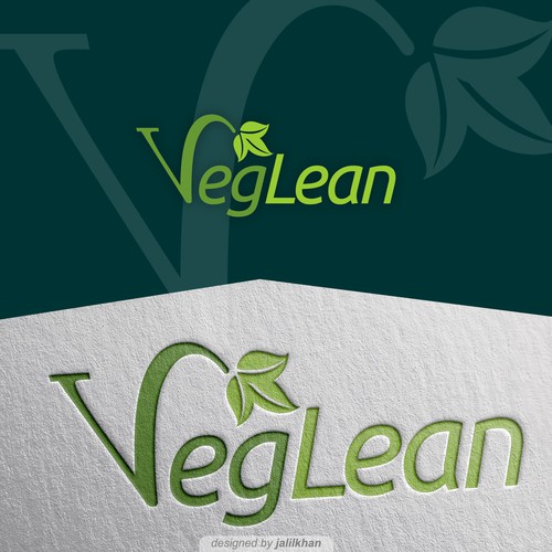 Farmers' market logo with the title 'Green logo for veg company'