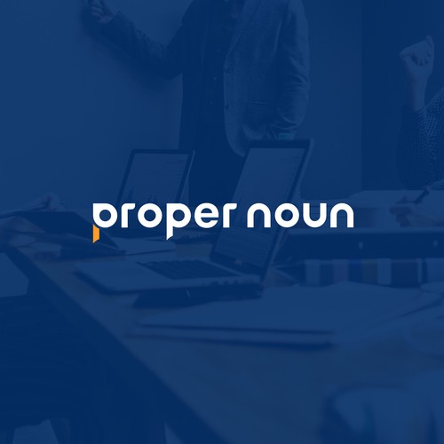 Consultant logo with the title 'modern wordmark logo for agency'