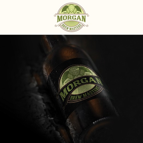 Hop design with the title 'Morgan - Brew masters'