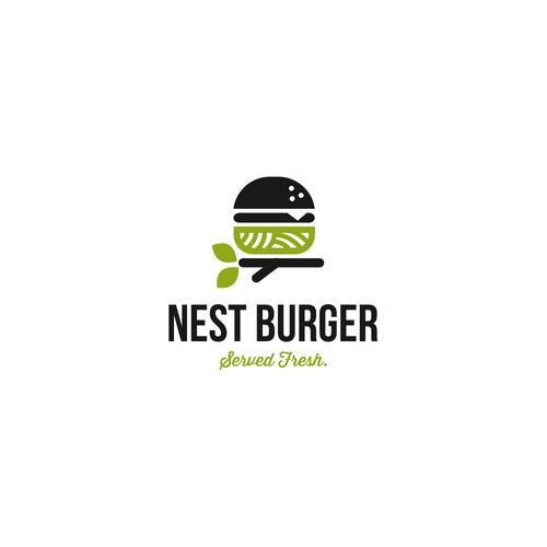 Burger design with the title 'logo for burger store'