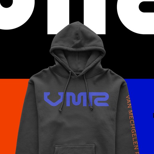 Motocross logo with the title 'Van Mechgelen Racing - Logo design'