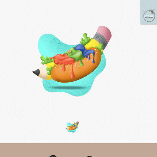 Procreate artwork with the title 'Design a vibrant, quirky, illustrated T-shirt for a YouTube Influencer'