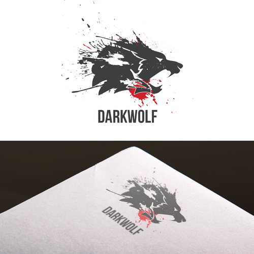 Arts logo with the title 'Brand logo concept for Dark Wolf'