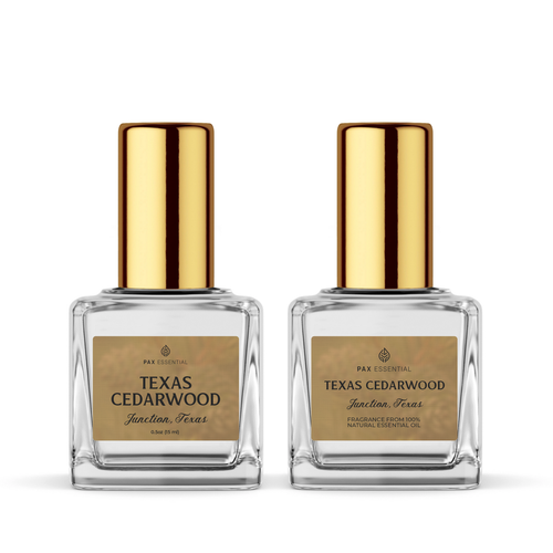Perfume design with the title 'perfume label "TEXAS CEDARWOOD"'