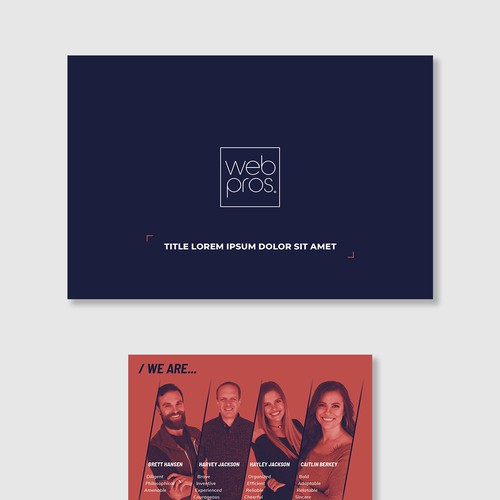 Die cut design with the title 'Custom shape brochure for digital marketing agency'