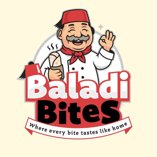 Chef logo with the title 'Fun logo for Lebanese food truck'