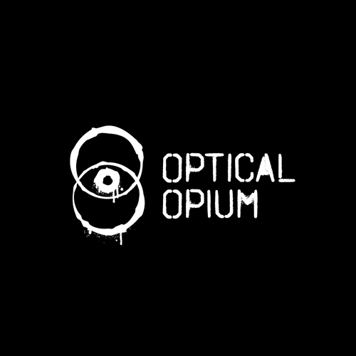 Graffiti logo with the title 'Optical Opium Logo Design'