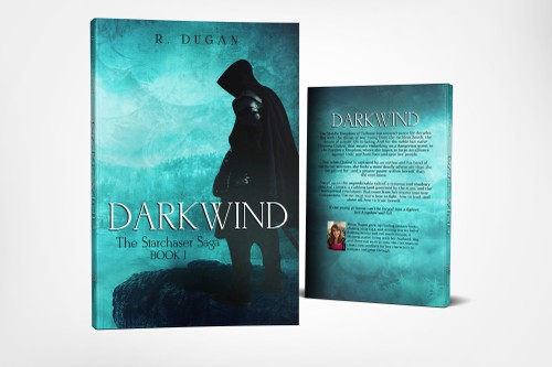 Professional book cover with the title 'The Starchaser Saga: DARKWIND'