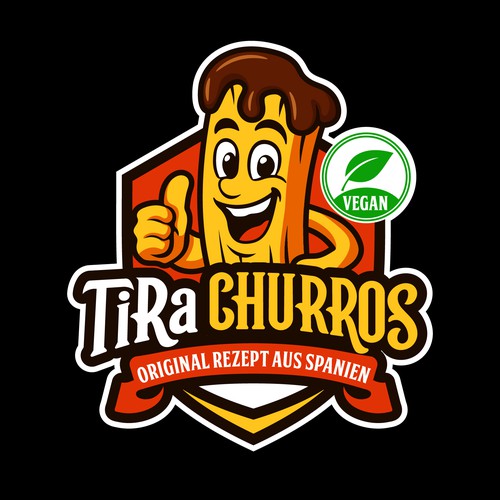 Food truck design with the title 'TiRa churros'