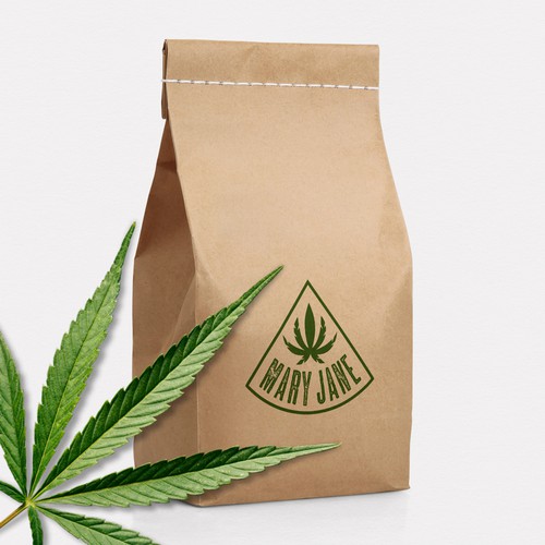 Natural medicine logo with the title 'Mary Jane logo'